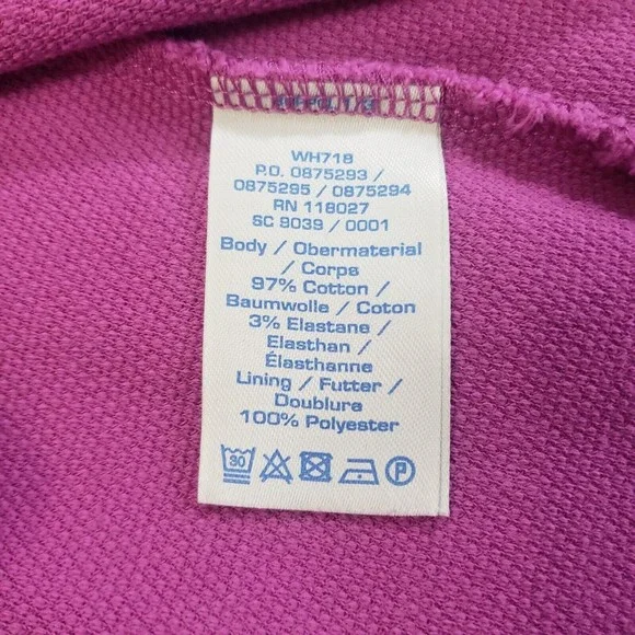 Boden Sz 10 R Purple Midi Dress Long Sleeve Scoop Neck Thick Fabric Box Pleated - Picture 7 of 10